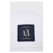 Bavlněná baseballová čepice Armani Exchange bílá barva, s aplikací, 954219 CC812