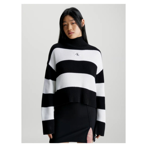 Calvin Klein dámský černobílý svetr
