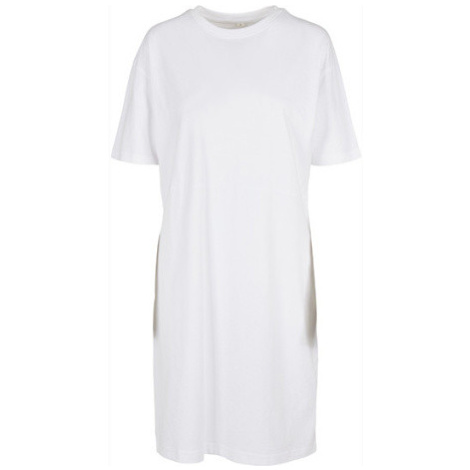 Build Your Brand Dámské šaty z organické bavlny BY181 White