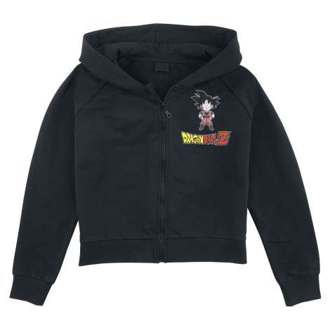 Dragon Ball Kids - Z - Goku Chibi detská mikina s kapucí na zip černá