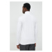 Tričko s dlouhým rukávem Selected Homme bílá barva