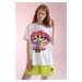 DEFACTO Oversized Short Sleeve Powerpuff Girls Print T-Shirt
