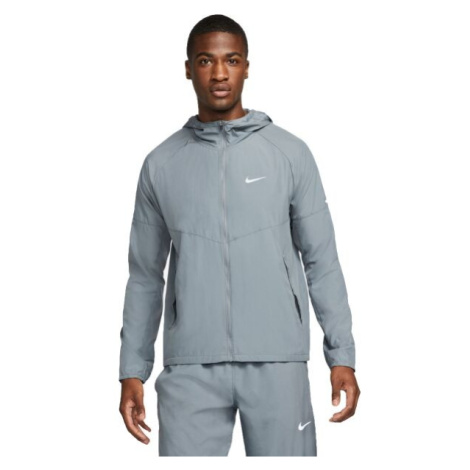 Nike REPEL MILER Pánská běžecká bunda, šedá, velikost