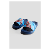 H & M - Koupací pantofle's potiskem - modrá