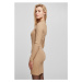 Dámské šaty // Urban Classics / Ladies Crossed Rib Knit Dress unionbeige