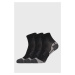 3 PACK černých ponožek Multisport 39-42 FILA