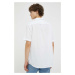 Plátěná košile Wrangler bílá barva, regular, s klasickým límcem