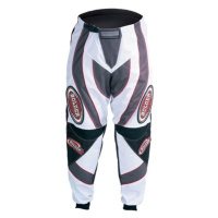 BOLDER 607 Kalhoty Motocross bílo/šedá s červenou