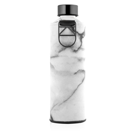 Equa Mismatch skleněná láhev na vodu + obal z umělé kůže barva Stone 750 ml