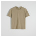Reserved - Bavlněné tričko střihu regular - Khaki
