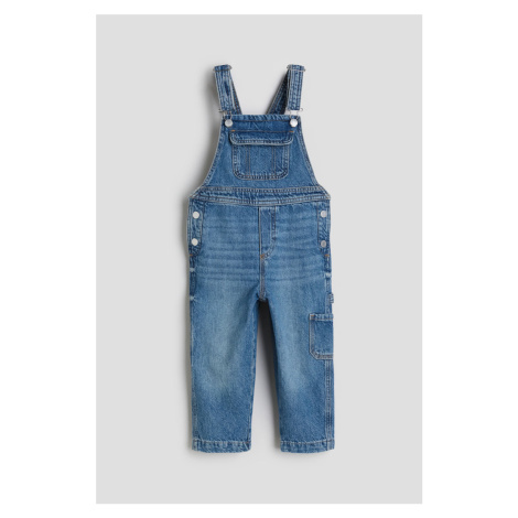 H & M - Džínové kalhoty's laclem - modrá H&M