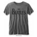 The Beatles tričko, Drop T Logo Burnout Charcoal Grey, pánské