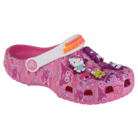 RŮŽOVÉ DÍVČÍ NAZOUVÁKY CROCS HELLO KITTY AND FRIENDS CLASSIC CLOG Tmavě růžová