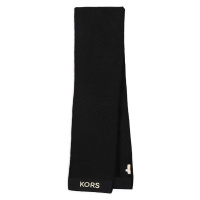 Dětský šátek z vlněné směsi Michael Kors černá barva, vzorovaný