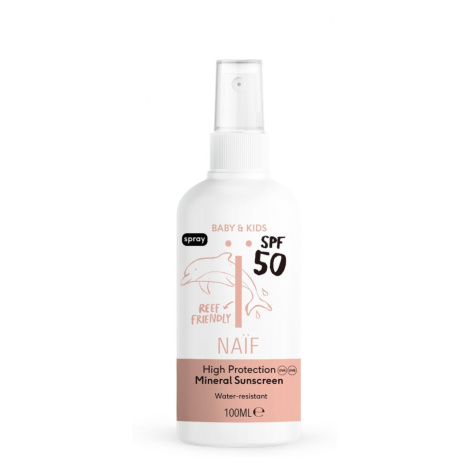 NAIF Ochranný sprej na opalování pro děti a miminka SPF50 100 ml