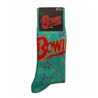 David Bowie ponožky, Stars Outline Green, unisex
