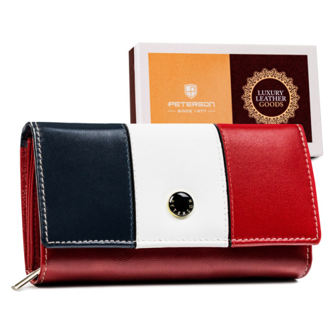 Dámská kožená peněženka Peterson RD-07-GCL 3669 červená