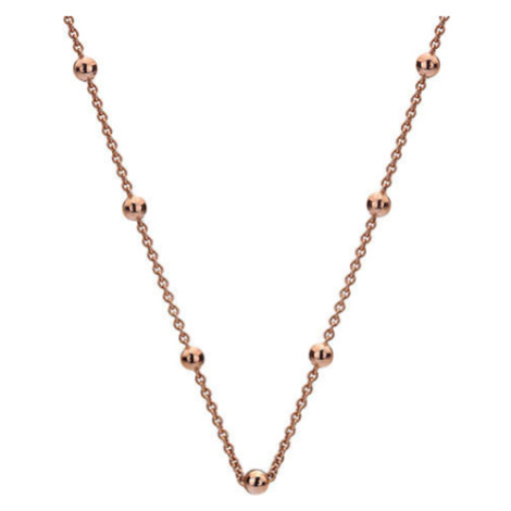 Hot Diamonds Stříbrný řetízek Emozioni Rose Gold Cable with Ball CH004