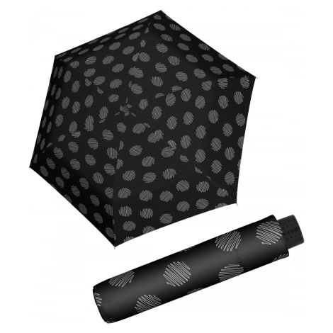 Fiber Havanna Soul - dámský skládací deštník, černý Doppler