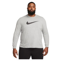 Nike SPORTSWEAR ICON SWOOSH Pánské tričko s dlouhým rukávem, šedá, velikost