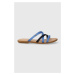 Pantofle Tommy Hilfiger TH STRAP FLAT SATIN SANDAL dámské, FW0FW08041