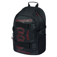 BAAGL SKATE RED Školní batoh, černá, velikost