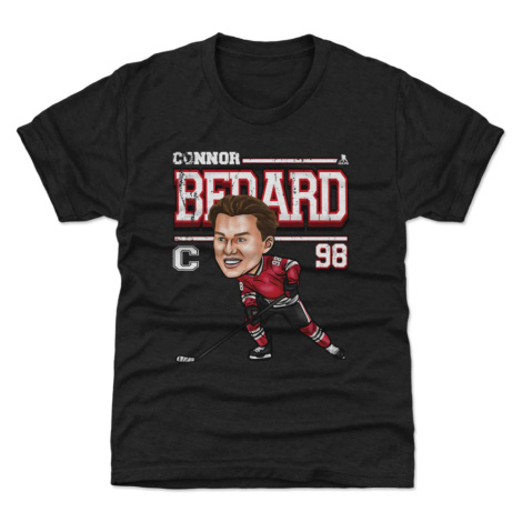 Chicago Blackhawks dětské tričko Connor Bedard #98 Cartoon WHT 500 Level