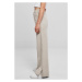 Ladies Heavy Terry Garment Dye Slit Pants - warmgrey