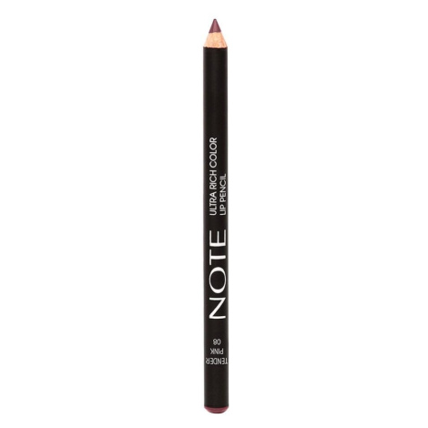 Note Cosmetique Ultra Rich Color Lip Pencil 08 Tender Pink Tužka Na Rty 1.1 g