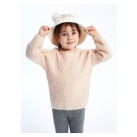 LC Waikiki Crew Neck Patterned Baby Girl Knitwear Sweater