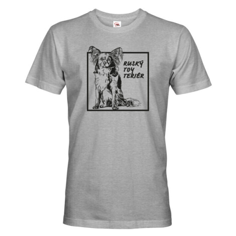 Pánské tričko s potiskem Ruského toy teriéra - skvělý dárek pro milovníky psů BezvaTriko