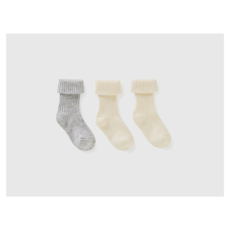 Benetton, Long Sock Set With Cuff United Colors of Benetton