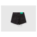 Benetton, Frayed Shorts In Recycled Cotton Blend