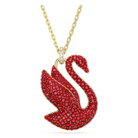 Swarovski Oslnivý pozlacený náhrdelník s Labutí Iconic Swan 5647871