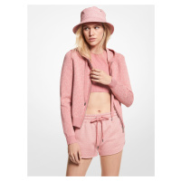 Michael Kors Sweatshirt - ECO MGA MK DT ZIP HOODIE pink