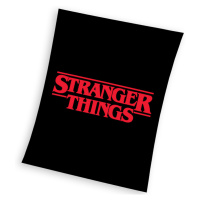 Carbotex Dětská deka Stranger Things Black 130x170 cm