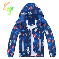 Chlapecká jarní, podzimní bunda - KUGO B2847, modrá Barva: Modrá