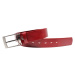 Penny Belts Pánský kožený opasek 234-PR93 červený