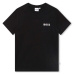 Dětské bavlněné tričko BOSS černá barva, s potiskem