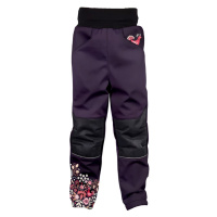 WAMU Dětské softshellové kalhoty, SOVA, fialová