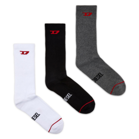 Ponožky 3-pack diesel skm-ray-threepack socks šedá