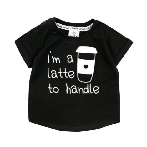 I LOVE MILK triko s krátkým rukávem i m a latte