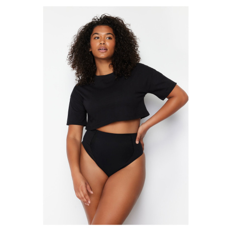 Trendyol Curve Black High Waist Briefs