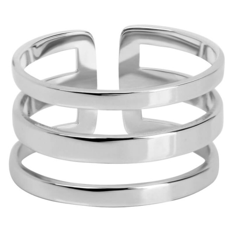 Troli Stylový trojitý prsten z oceli