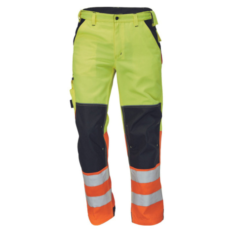 Knoxfield Knoxfield Pánské pracovní HI-VIS kalhoty 03020326 žlutá/oranžová