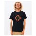 Tričko Rip Curl SURF REVIVAL VIBRATIONS TEE Black