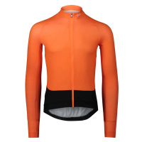 POC Cyklistický dres s dlouhým rukávem letní - ESSENTIAL ROAD - oranžová/černá