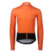 POC Cyklistický dres s dlouhým rukávem letní - ESSENTIAL ROAD - oranžová/černá