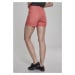 Dámské šortky // Urban classics Ladies Highwaist Stretch Twill Shorts coral