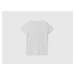 Benetton, V-neck T-shirt In Sustainable Viscose